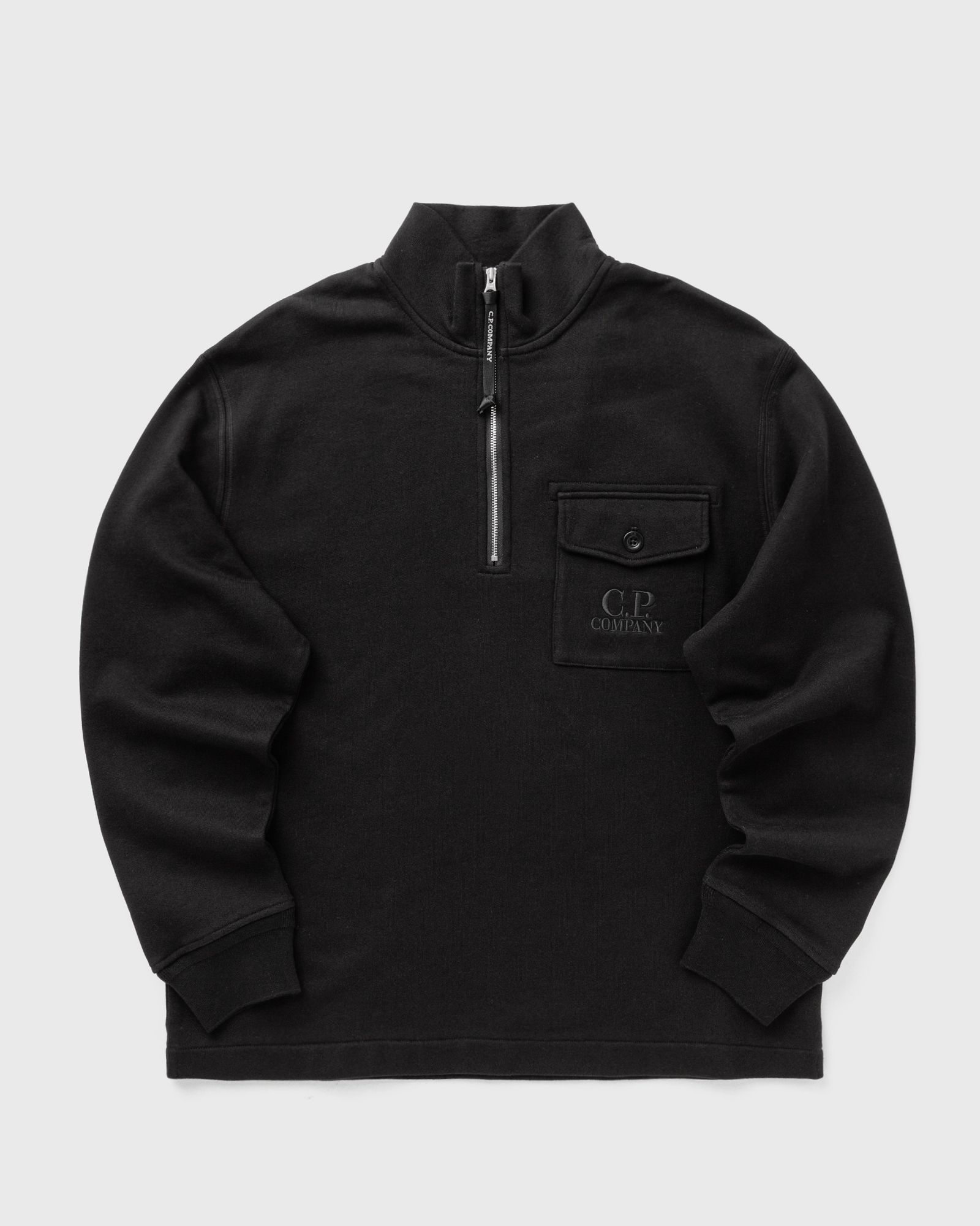 C.P. Company HALF ZIP SWEATSHIRT, black