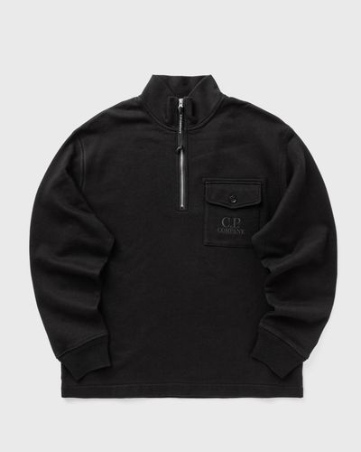 C.P. Company HALF ZIP SWEATSHIRT, black