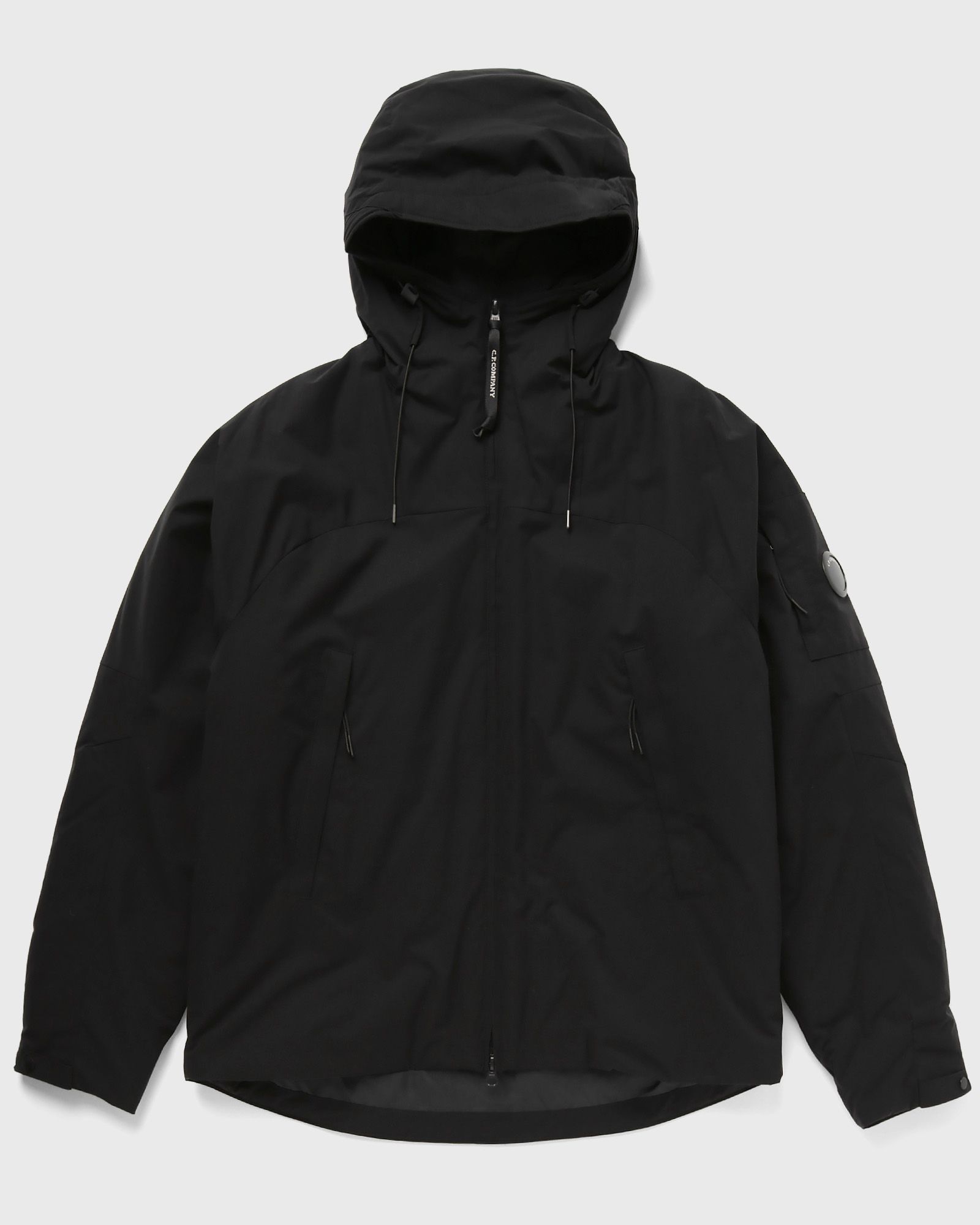 C.P. Company PRO-TEK PRIMALOFT SILVER HOODED JACKET, black