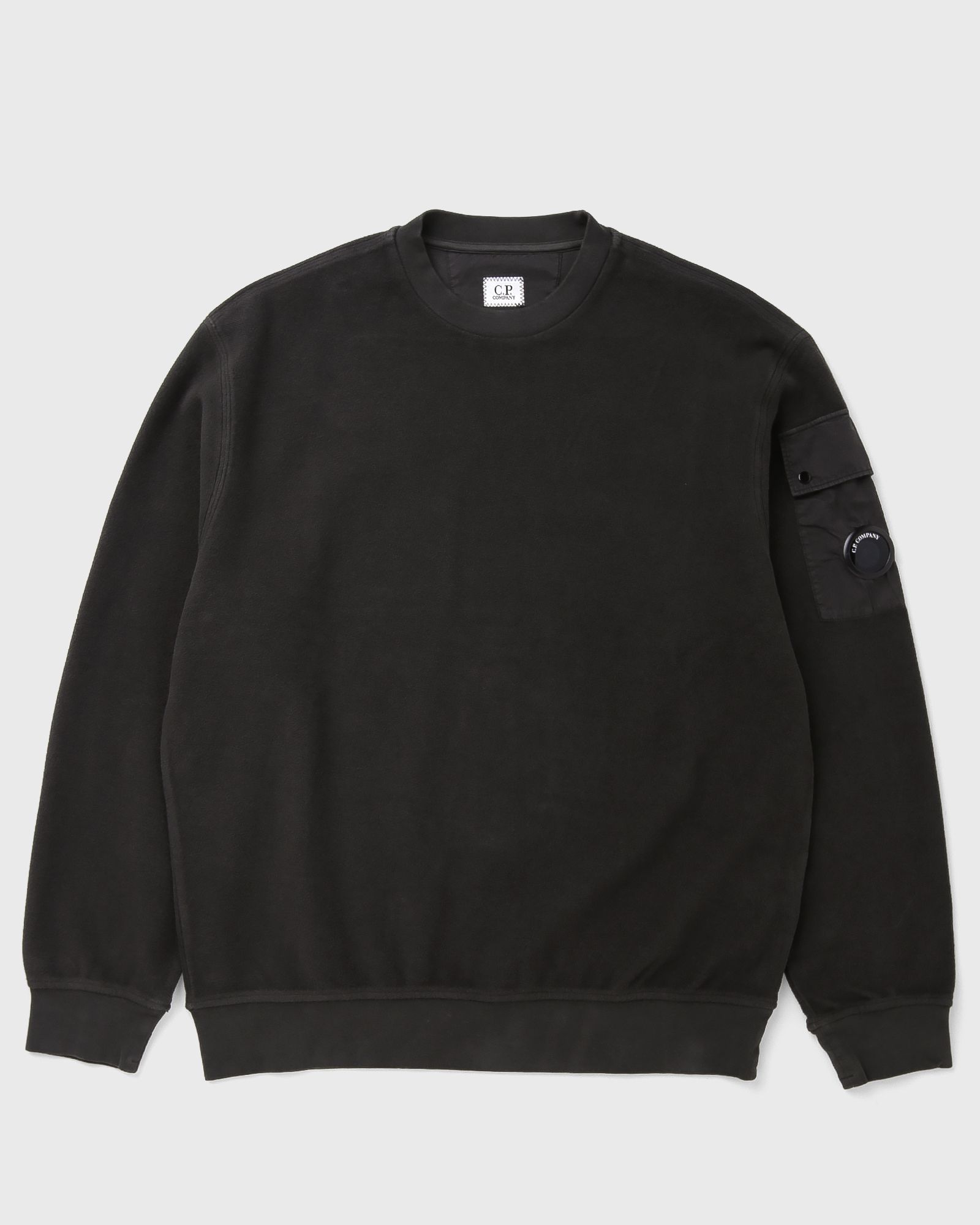 C.P. Company SWEATSHIRTS CREW NECK IN BRUSHED EMERIZED DIAGONAL FLEECE, grey