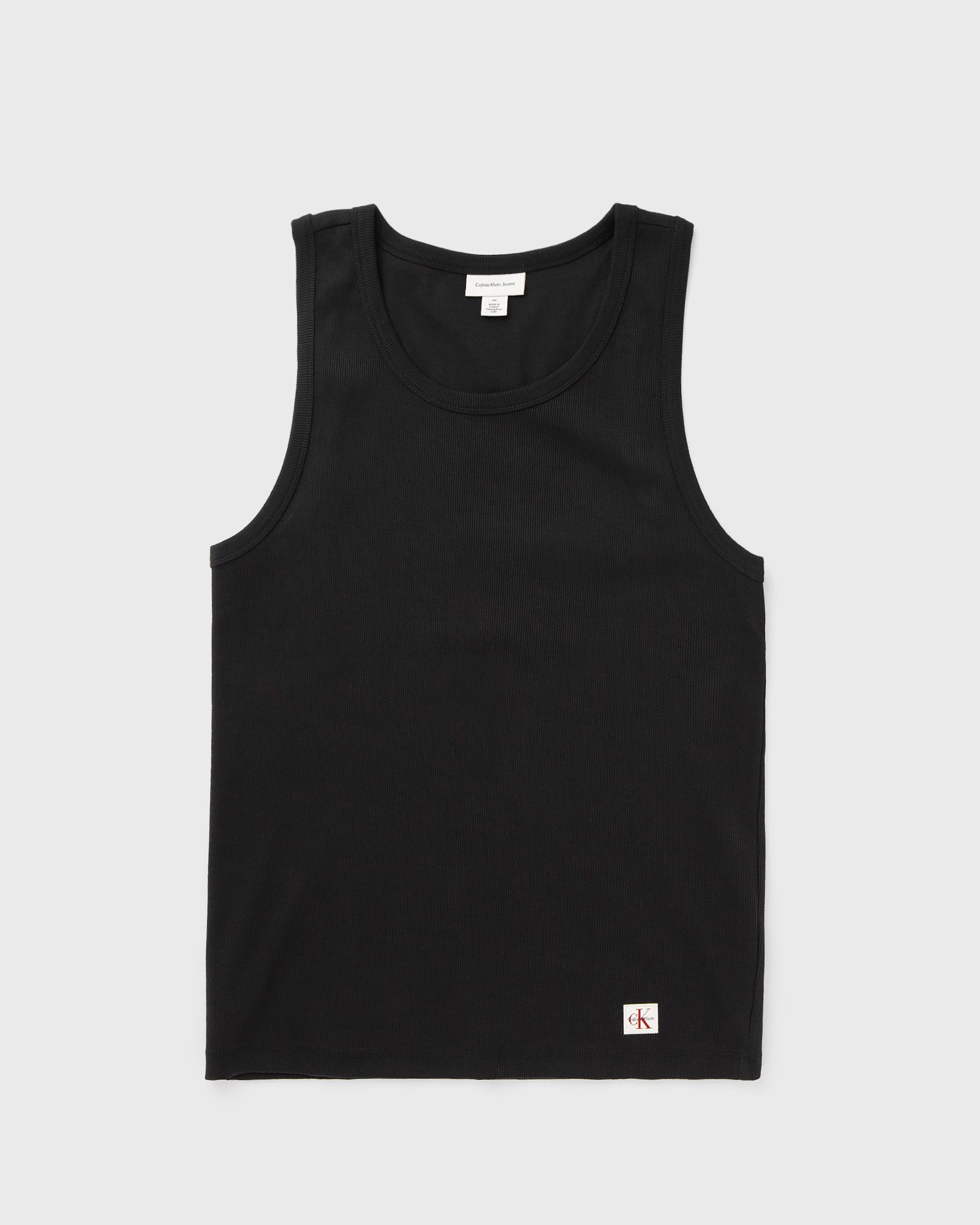 Calvin Klein Jeans 2X2 RIB BADGE TANK TOP, black