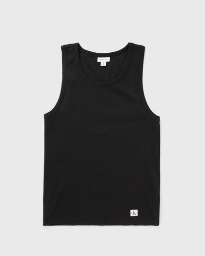 Calvin Klein Jeans 2X2 RIB BADGE TANK TOP, black