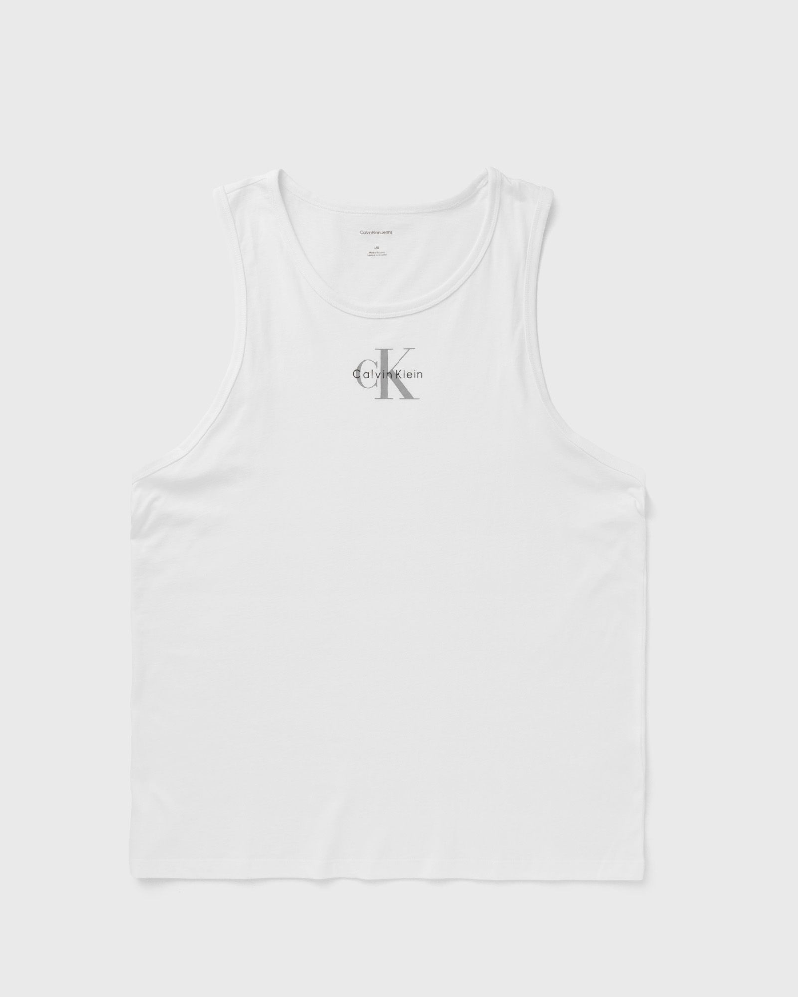 Calvin Klein Jeans 30S CLASSIC MICRO MONOLOGO TANK, white
