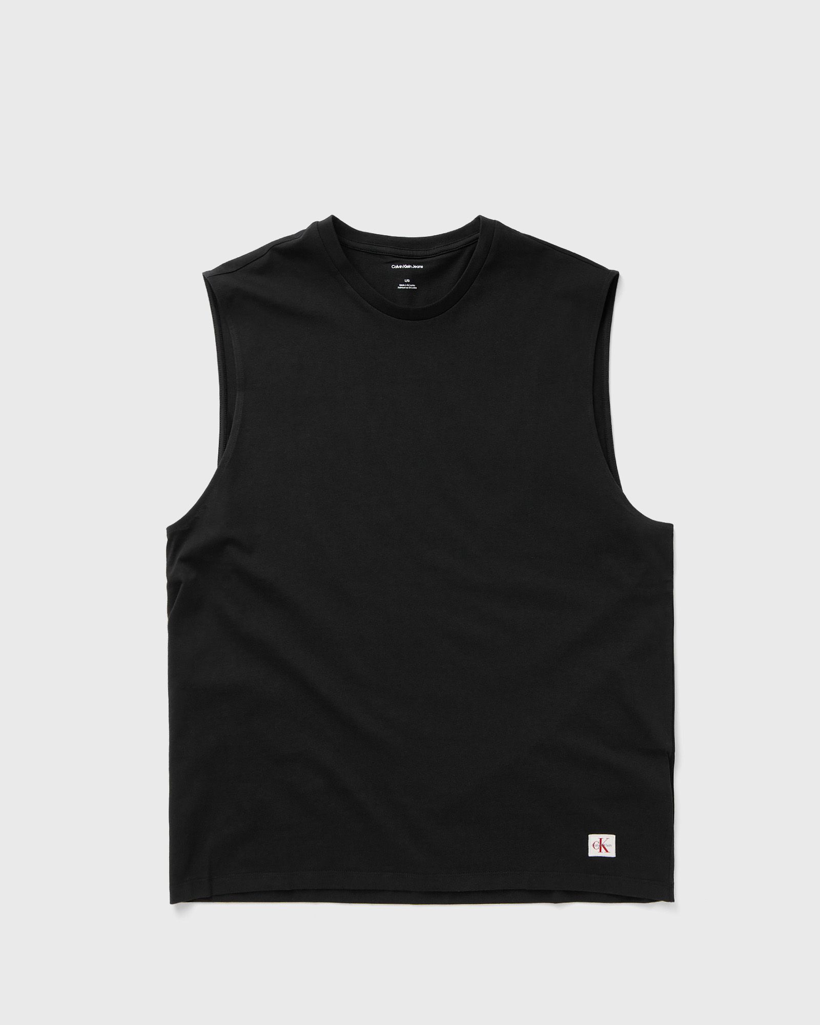 Calvin Klein Jeans 30S JERSEY BADGE MUSCLE TANK, black