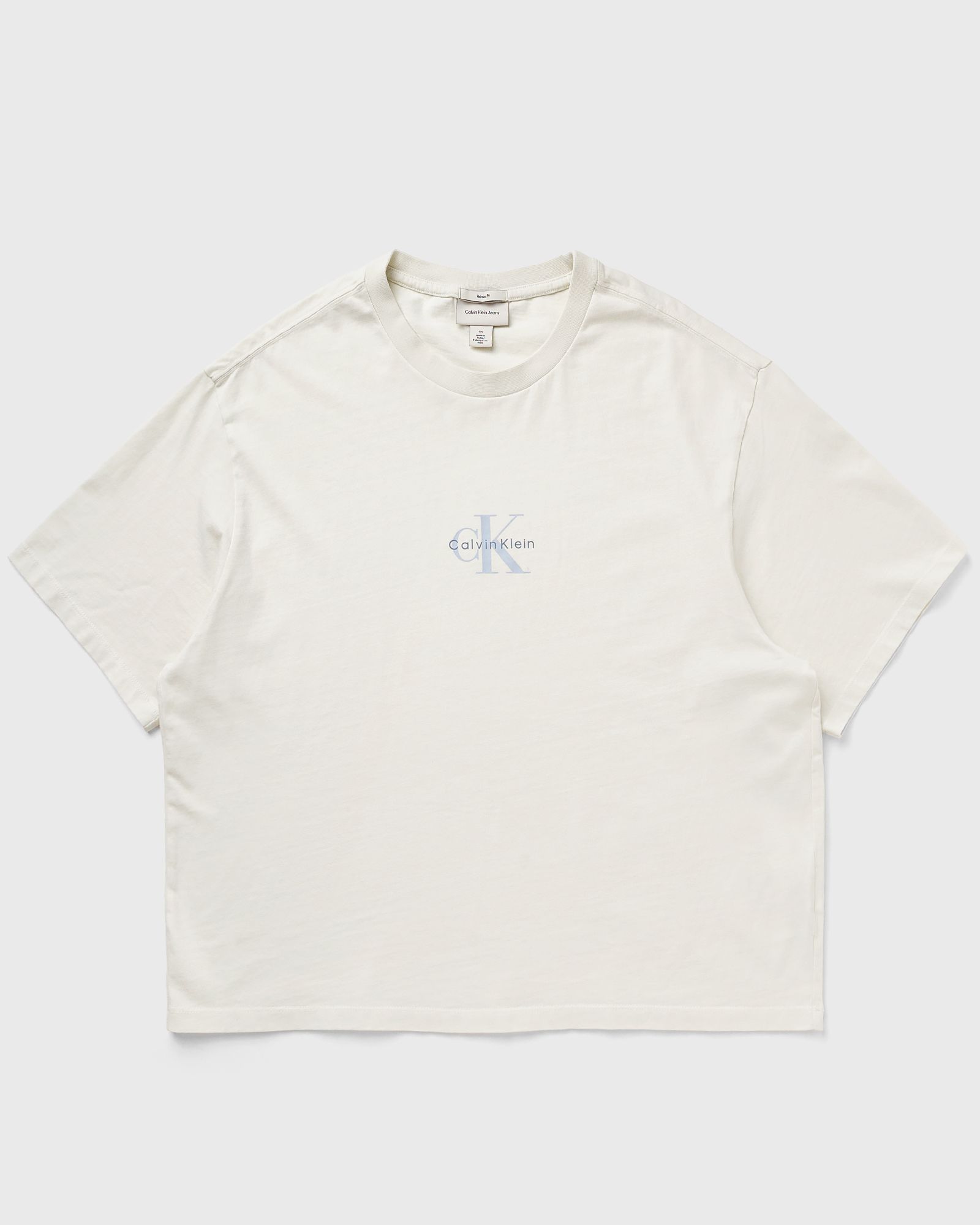 Calvin Klein Jeans 90S FIT MICRO MNLGO WASH TEE, beige
