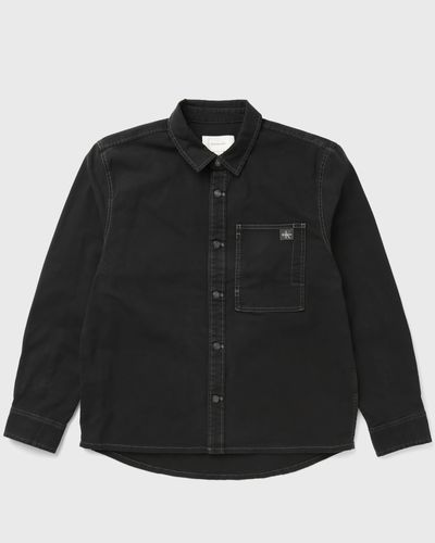 Calvin Klein Jeans LS MATTY CANVAS SHIRT JKT, green