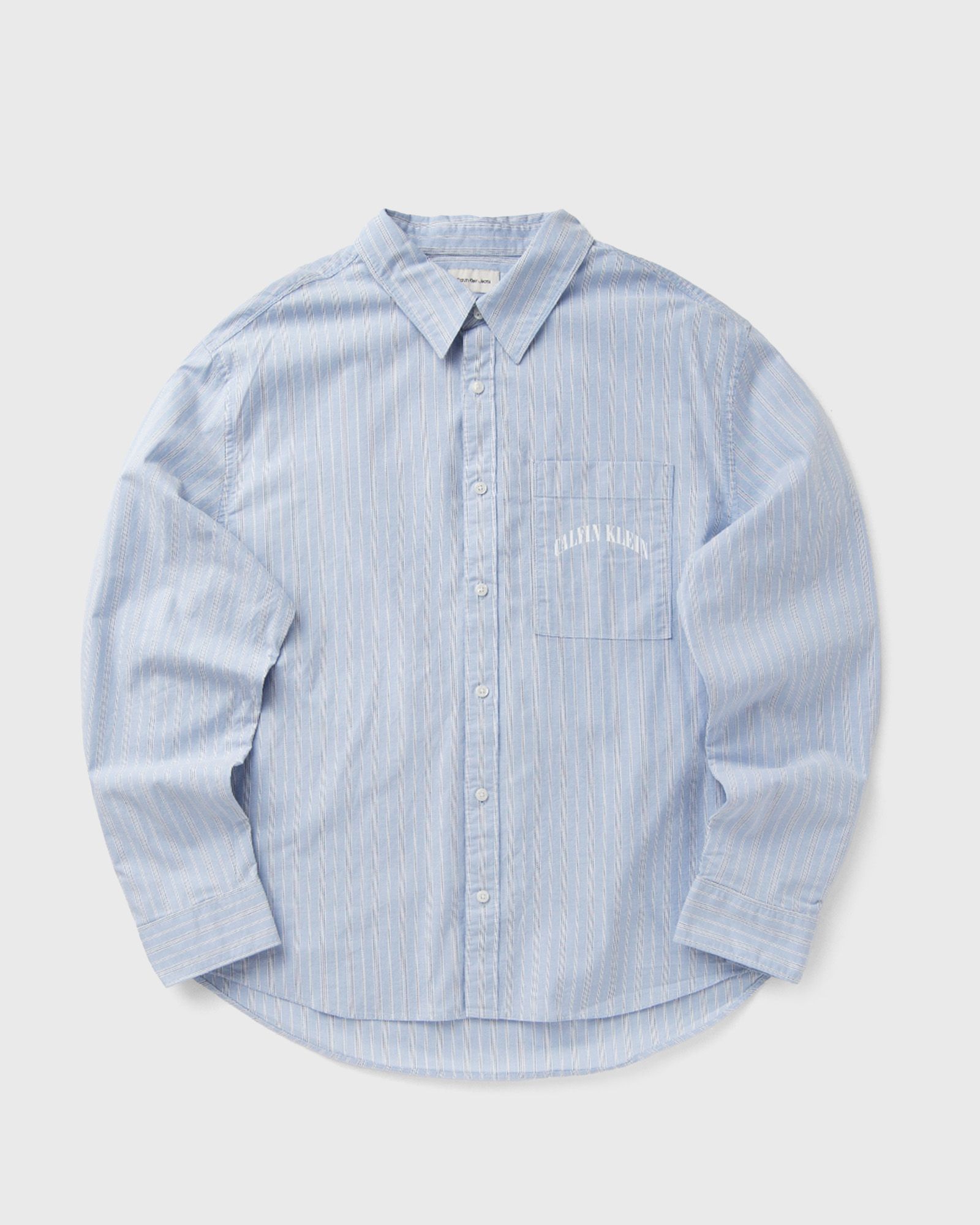 Calvin Klein Jeans LS YD STRIPE WASHED OXFORD EASY, blue