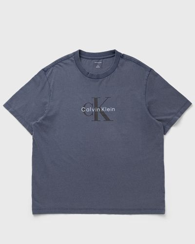 Calvin Klein Jeans SS 20S ACID WASH MONOLOGO GRAPHI, blue