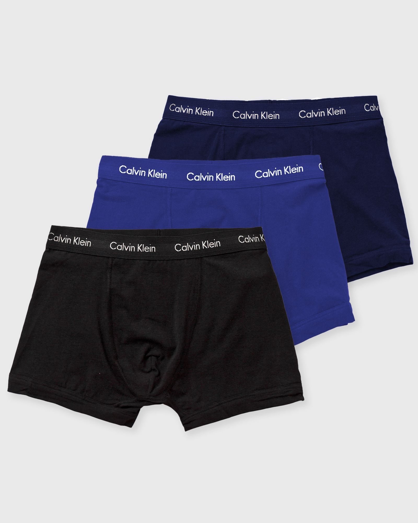 Calvin Klein Underwear COTTON STRETCH TRUNK 3PK, black|blue