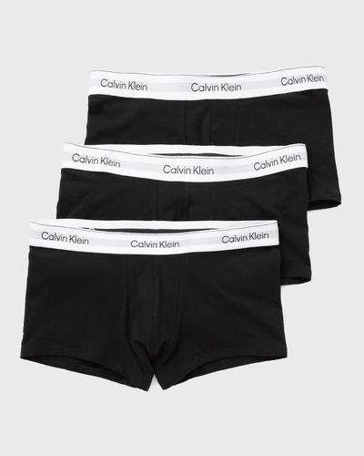 Calvin Klein Underwear LOW RISE TRUNK ICON COTTON STRETCH 3-PACK, black