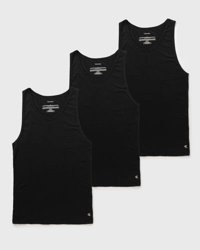 Calvin Klein Underwear TANK TOP COTTON MIC STR 3-PACK, black