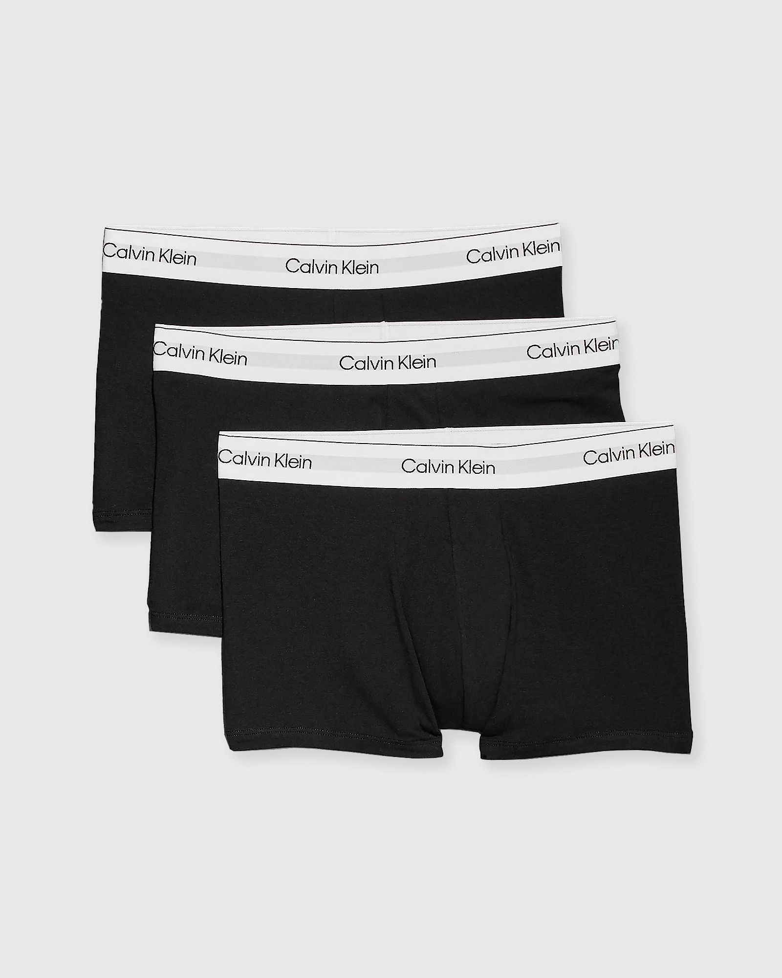 Calvin Klein Underwear TRUNK ICON COTTON STRETCH 3-PACK, black