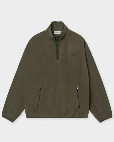 Carhartt WIP Edmore Half Zip Sweat, green