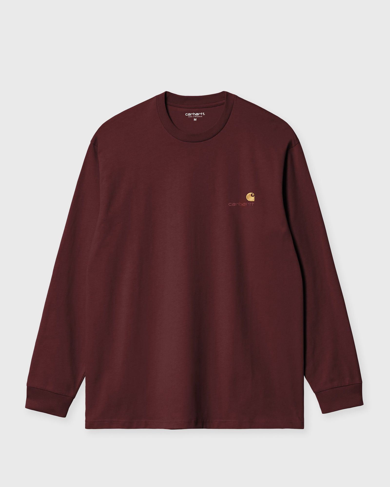 Carhartt WIP L/S American Script Tee, brown