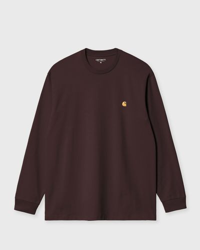 Carhartt WIP L/S Chase Tee, brown