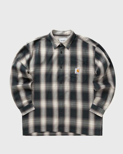 Carhartt WIP L/S Harlin Shirt, green|white