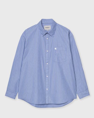Carhartt WIP L/S Keene Shirt, blue