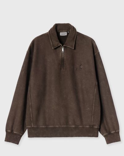 Carhartt WIP Lambert Polo Sweat, brown