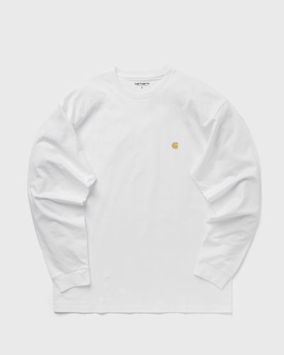 Carhartt WIP Longsleeve Chase T-Shirt, white