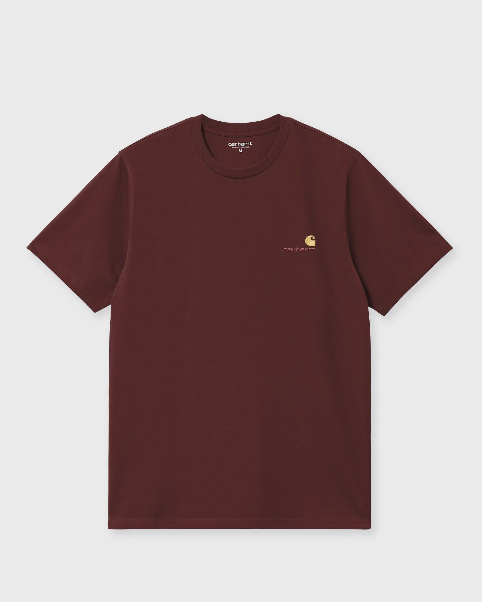 Carhartt WIP S/S American Script Tee, brown