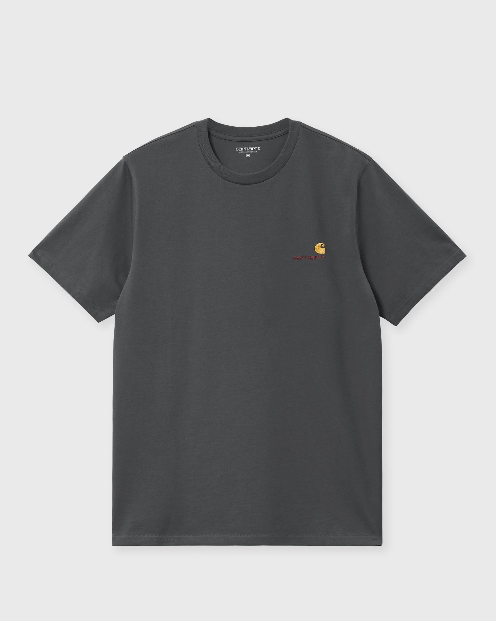 Carhartt WIP S/S American Script Tee, grey