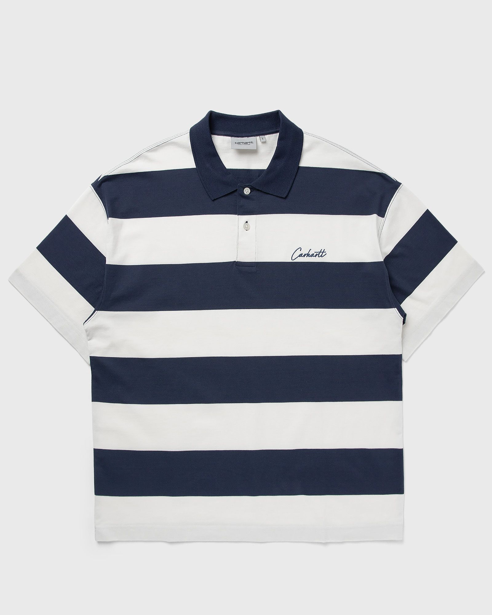 Carhartt WIP S/S Delray Polo, blue|white