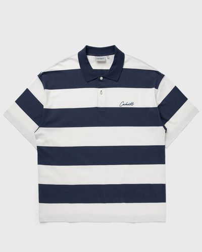 Carhartt WIP S/S Delray Polo, blue|white