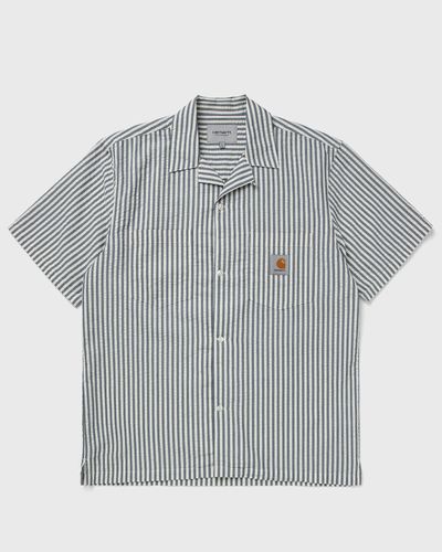Carhartt WIP S/S Leavel Shirt, blue