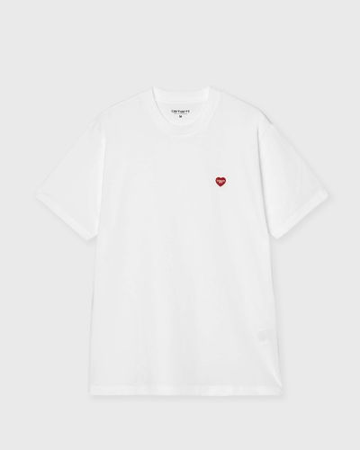 Carhartt WIP S/S Small Heart Tee, white