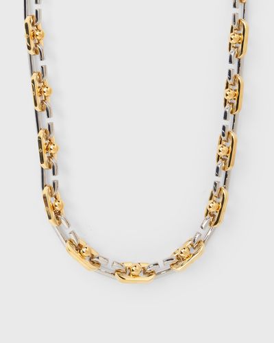 Casablanca C LINK BALL NECKLACE, gold|silver