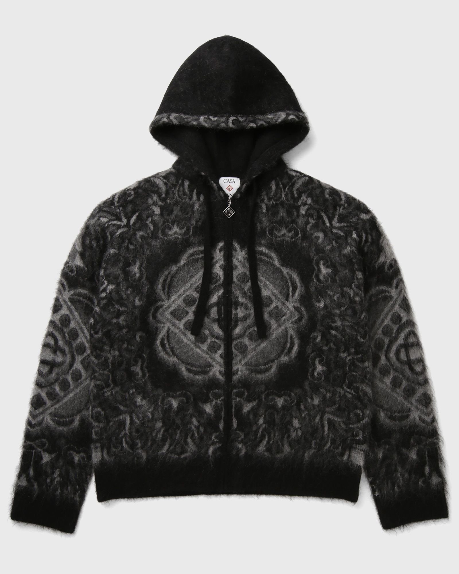 Casablanca CARPET MOHAIR HOODIE, black