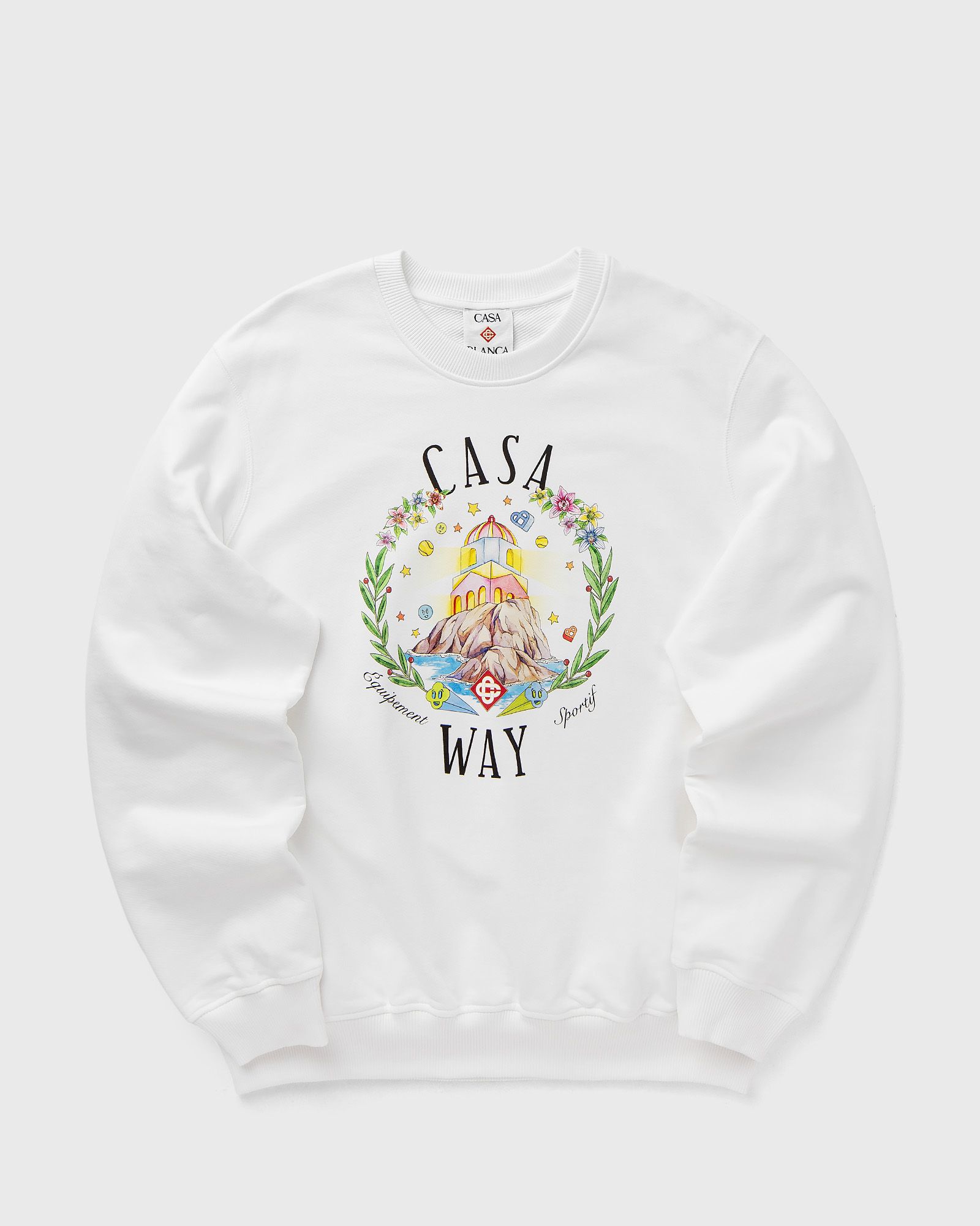 Casablanca CASA WAY CREW NECK SWEATSHIRT, white