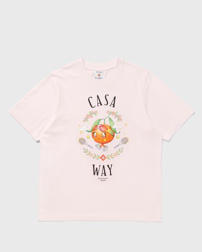 Casablanca CASA WAY ORANGE MASCOT PRINTED T-SHIRT, pink