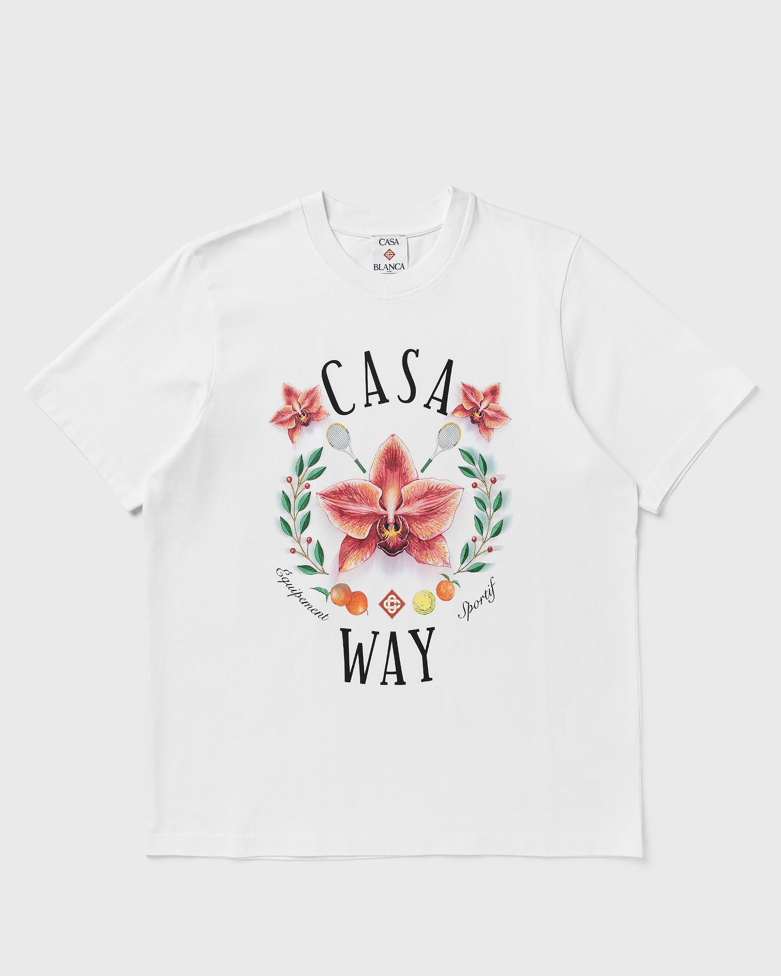 Casablanca CASA WAY ORCHID CLASSIC TEE, white