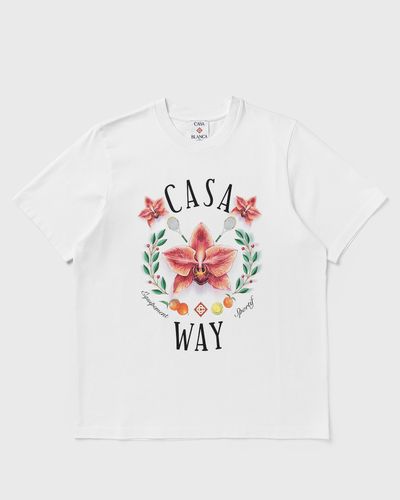 Casablanca CASA WAY ORCHID CLASSIC TEE, white