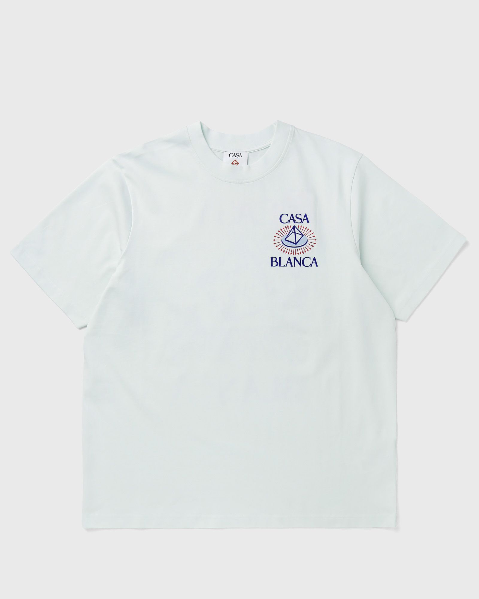 Casablanca CELESTIAL PYRAMID FLOCK PRINTED CLASSIC TEE, blue