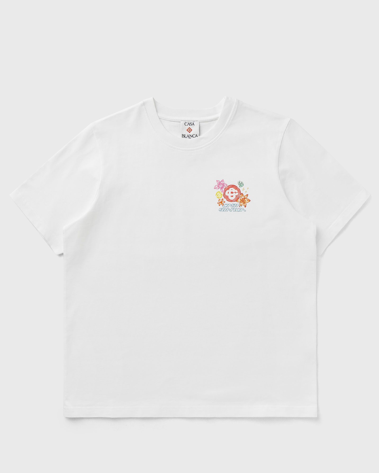Casablanca COLLAGE D’ICONES GRAPHIQUES OVERSIZED T-SHIRT, white