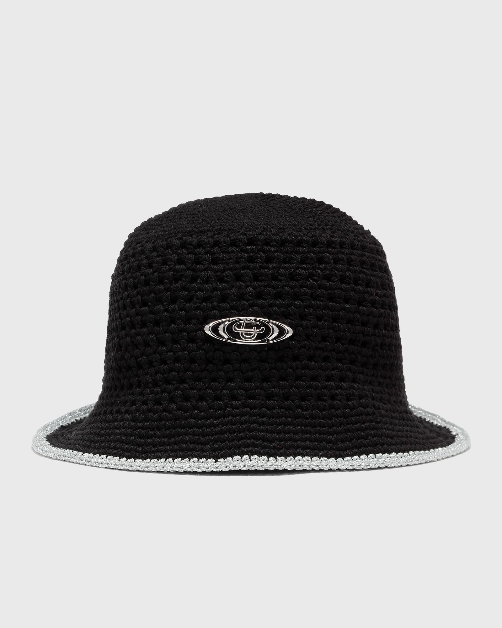 Casablanca CROCHET HAT, black