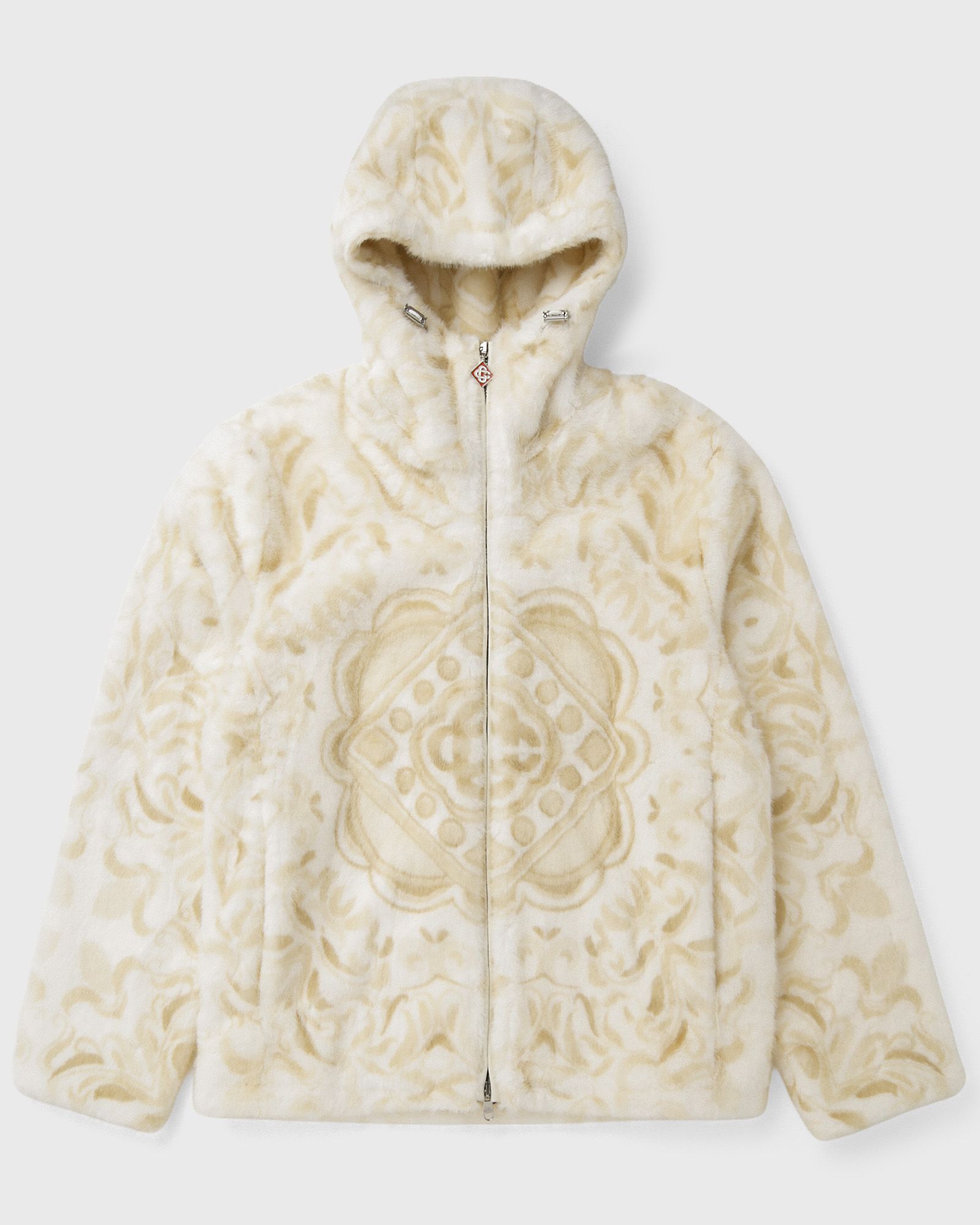 Casablanca FAUX FUR HOODIE, beige