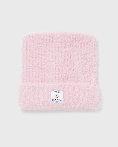 Casablanca FLUFFY NYLON SQUARE HAT, pink