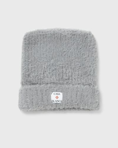 Casablanca FLUFFY NYLON SQUARE HAT, grey
