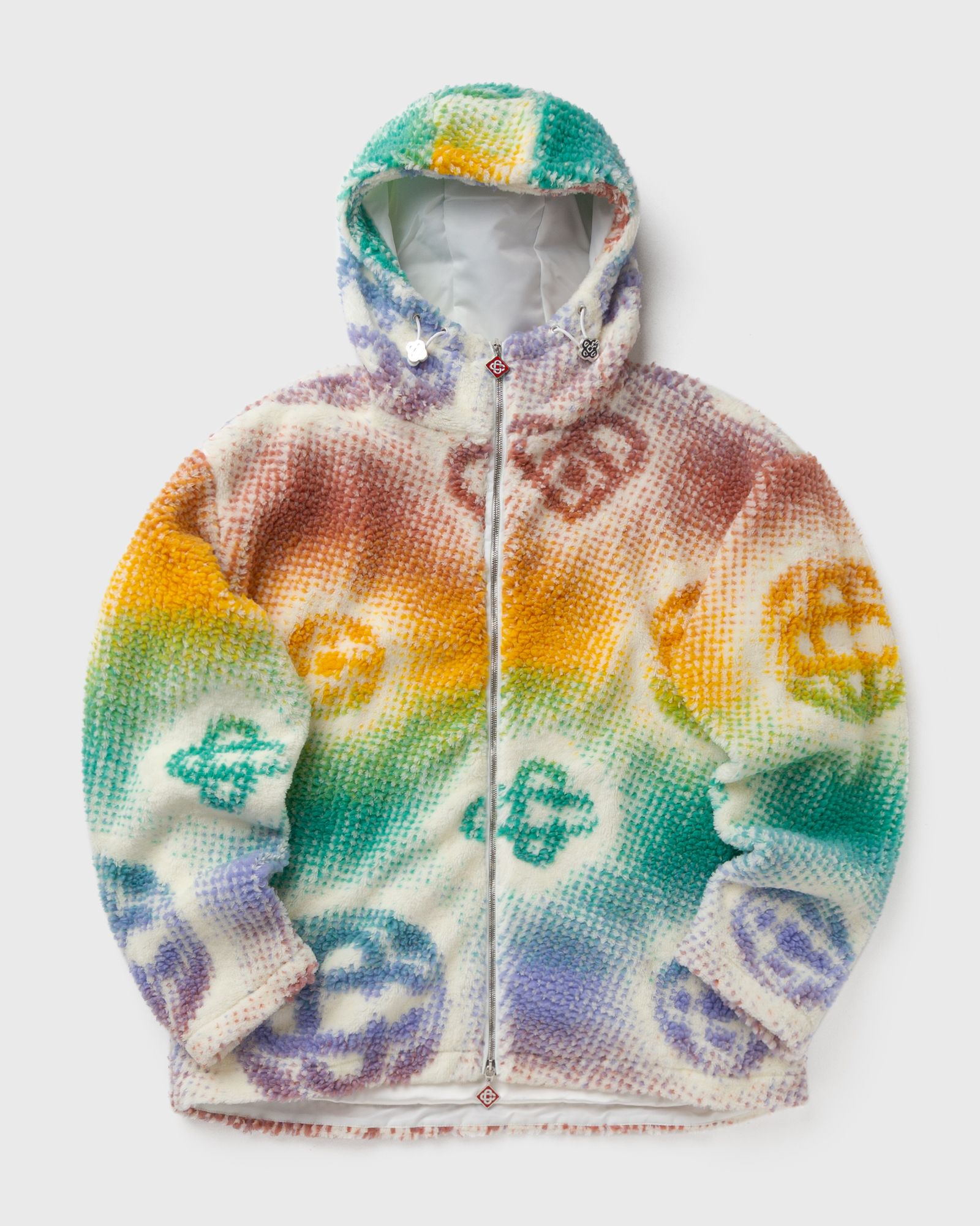 Casablanca HALFTONE MONOGRAM FLEECE JACKET, multi