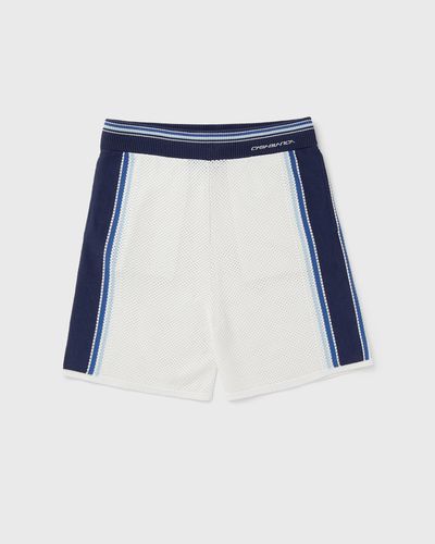 Casablanca MESH STRIPE SHORTS, white