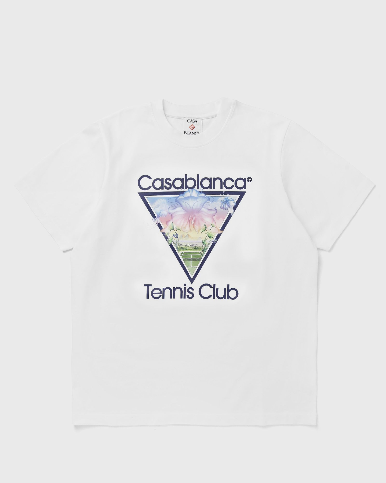 Casablanca TENNIS CLUB ICON PRINTED CLASSIC TEE, blue