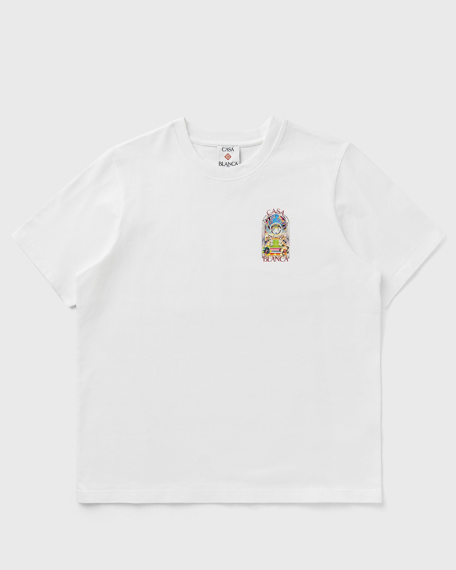Casablanca TENNIS LANDSCAPE CLASSIC T-SHIRT, white