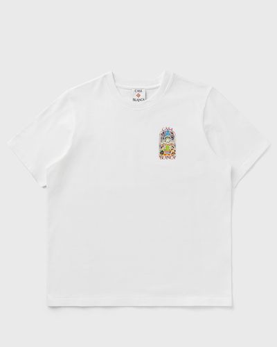 Casablanca TENNIS LANDSCAPE CLASSIC T-SHIRT, white