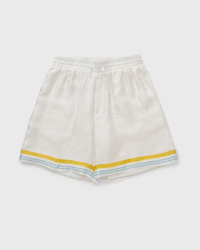 Casablanca TENNIS LANDSCAPE SILK SHORTS, multi