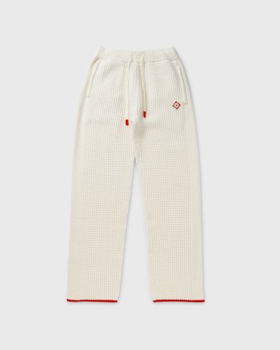 Casablanca WAFFLE TRACK PANTS, white