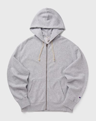 Champion Full Zip Hoodie Sweatshirt, grey
