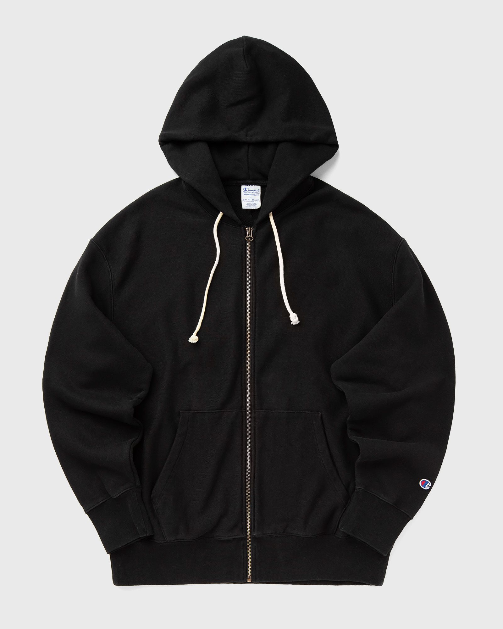 Champion Full Zip Hoodie Sweatshirt, black